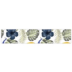 Tropical Blue Love Small Flano Scarf by designsbymallika