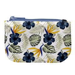 Tropical Blue Love Large Coin Purse by designsbymallika