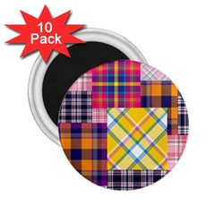 Checks Pattern 2.25  Magnets (10 pack) 