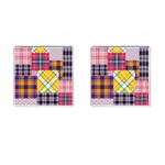 Checks Pattern Cufflinks (Square) Front(Pair)