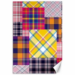 Checks Pattern Canvas 12  x 18 