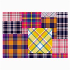 Checks Pattern Large Glasses Cloth (2 Sides)