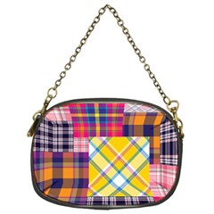 Checks Pattern Chain Purse (One Side)