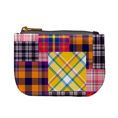 Checks Pattern Mini Coin Purse