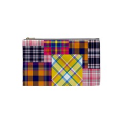 Checks Pattern Cosmetic Bag (Small)