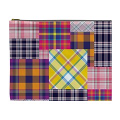 Checks Pattern Cosmetic Bag (XL)