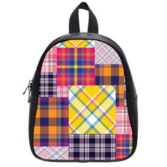 Checks Pattern School Bag (Small)