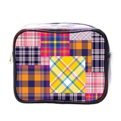 Checks Pattern Mini Toiletries Bag (One Side)