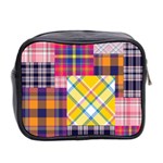 Checks Pattern Mini Toiletries Bag (Two Sides) Back