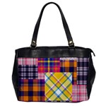 Checks Pattern Oversize Office Handbag Front