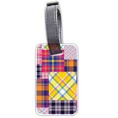 Checks Pattern Luggage Tag (two Sides) by designsbymallika