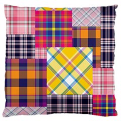 Checks Pattern Large Cushion Case (One Side)