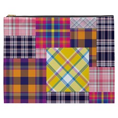 Checks Pattern Cosmetic Bag (XXXL)