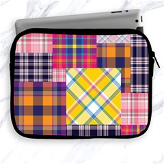 Checks Pattern Apple iPad 2/3/4 Zipper Cases