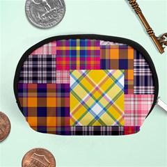 Checks Pattern Accessory Pouch (Medium)