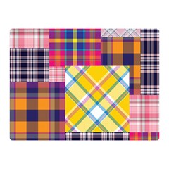 Checks Pattern Double Sided Flano Blanket (Mini) 