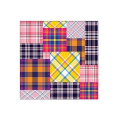 Checks Pattern Satin Bandana Scarf