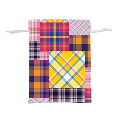 Checks Pattern Lightweight Drawstring Pouch (S)