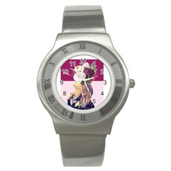 Flower Girl Stainless Steel Watch by designsbymallika