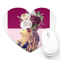 Flower Girl Heart Mousepads by designsbymallika