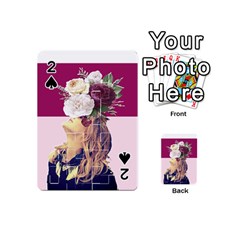 Flower Girl Playing Cards 54 Designs (mini) by designsbymallika