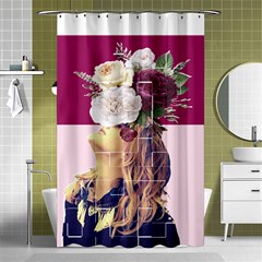 Flower Girl Shower Curtain 48  X 72  (small)  by designsbymallika