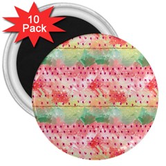 Colorful Paints 3  Magnets (10 Pack)  by designsbymallika