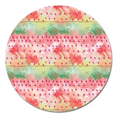 Colorful Paints Magnet 5  (round) by designsbymallika