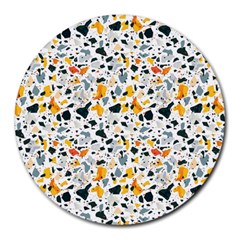 Abstract Seamless Pattern Round Mousepads