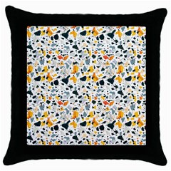 Abstract Seamless Pattern Throw Pillow Case (black) by designsbymallika