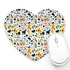 Abstract Seamless Pattern Heart Mousepads by designsbymallika