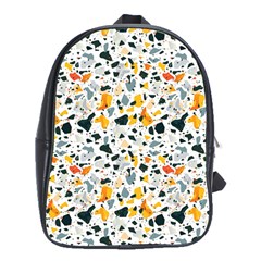 Abstract Seamless Pattern School Bag (xl) by designsbymallika