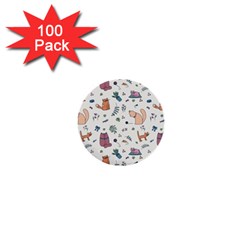 Funny Cats 1  Mini Buttons (100 pack) 