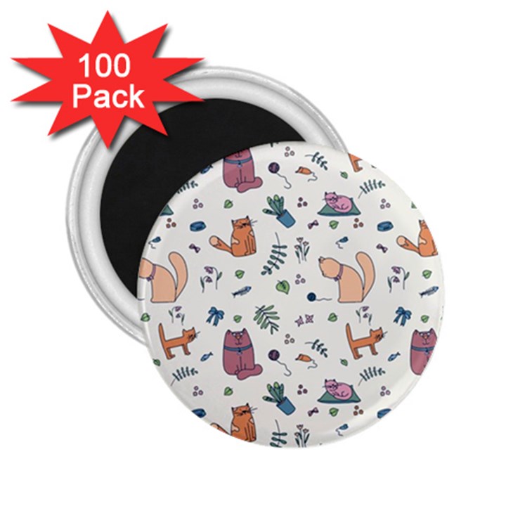 Funny Cats 2.25  Magnets (100 pack) 