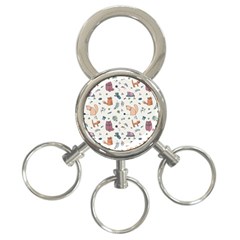 Funny Cats 3-Ring Key Chain