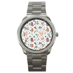 Funny Cats Sport Metal Watch