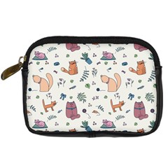 Funny Cats Digital Camera Leather Case