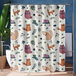 Funny Cats Shower Curtain 60  x 72  (Medium)  60 x72  Curtain