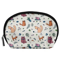 Funny Cats Accessory Pouch (Large)