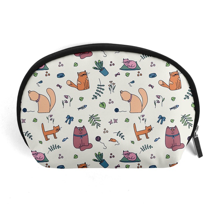 Funny Cats Accessory Pouch (Large)