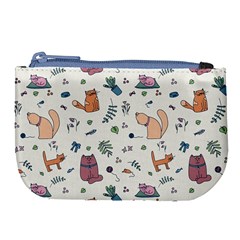 Funny Cats Large Coin Purse by SychEva