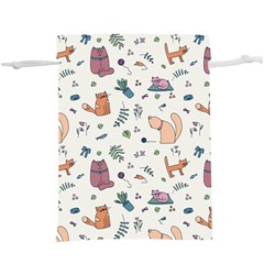 Funny Cats  Lightweight Drawstring Pouch (XL)