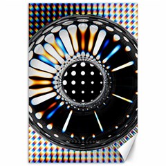 Digital Wheel Canvas 12  X 18  by Sparkle