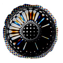 Digital Wheel Large 18  Premium Round Cushions by Sparkle