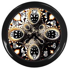 Fractal Jewerly Wall Clock (black)