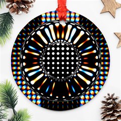 Digital Watch Round Ornament (two Sides) by Sparkle