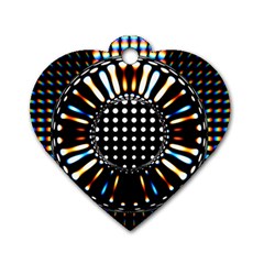 Digital Watch Dog Tag Heart (two Sides)