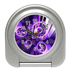 Fractal Illusion Travel Alarm Clock by Sparkle