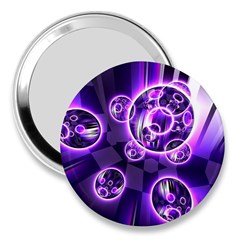 Fractal Illusion 3  Handbag Mirrors by Sparkle