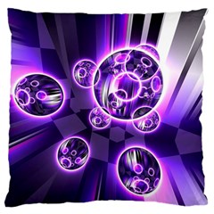 Fractal Illusion Large Flano Cushion Case (one Side)